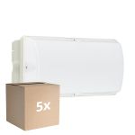 Fordelspakke 5x Philips LED Sikkerhed Ledinaire WL055V Hvid 6W 600lm - 830 Varm Hvid | 374x150mm - IP65