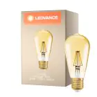 Ledvance Vintage 1906 LED E27 Pære klar 6.5W 725lm - 824 ekstra varm hvid | dæmpbar - erstatter 55W