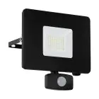 Eglo Vægbelysning Faedo 3 Aluminium Sort 31W 3400lm - 850 Kold Hvid | IP44 - Bevægelsessensor